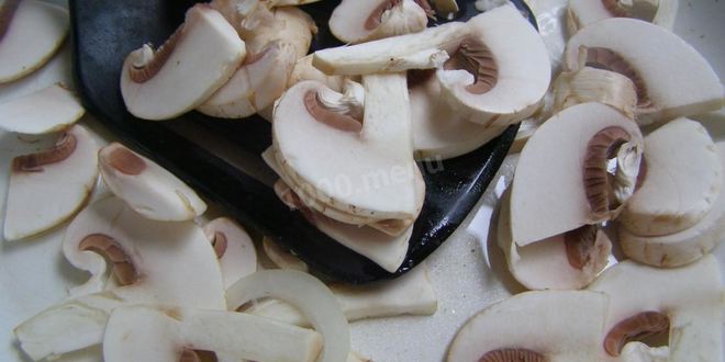 Рецепт жареная картошка с шампиньонами и луком