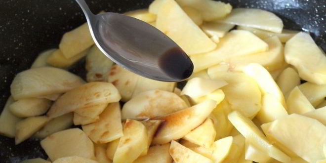 Рецепт жареный картофель с шампиньонами