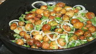 Рецепт Жареный молодой картофель