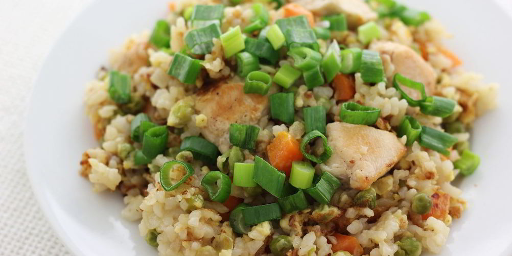 Рецепт рис с шампиньонами и курицей