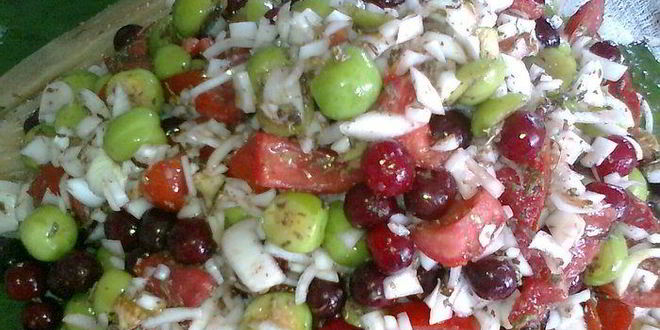 Рецепт долма из копченой рыбы