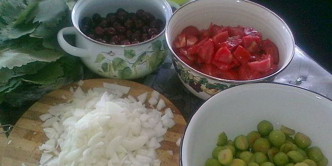 Рецепт долма из копченой рыбы