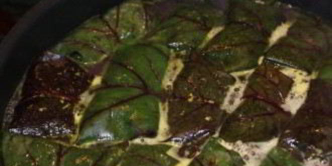 Рецепт долма из свекольных листьев