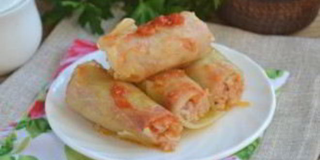 Рецепт голубцы, фаршированные мясом и рисом