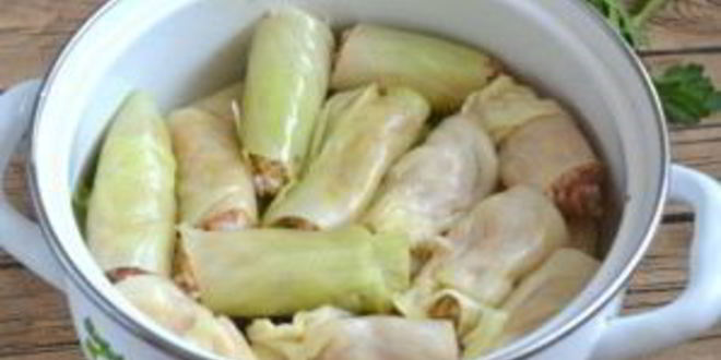 Рецепт голубцы, фаршированные мясом и рисом
