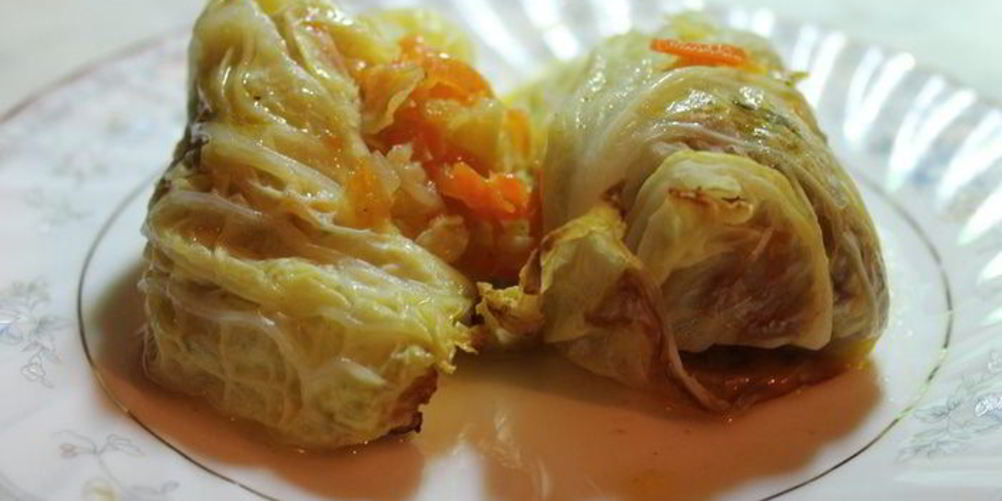 Как приготовить голубцы из савойской капусты с грибами без мяса