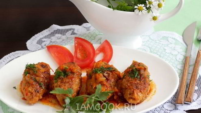 Рецепт Ленивые голубцы-котлетки