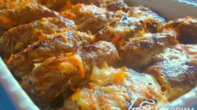 Рецепт Ленивые голубцы под сметанным соусом