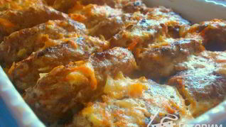 Рецепт Ленивые голубцы под сметанным соусом