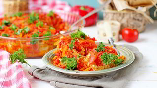 Рецепт Ленивые голубцы с куриным фаршем