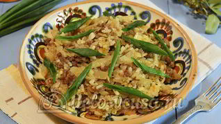 Рецепт Ленивые голубцы со сметаной