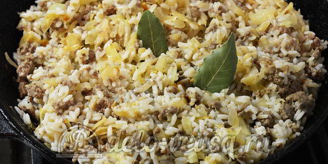 Рецепт ленивые голубцы со сметаной