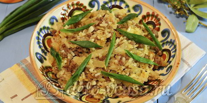 Рецепт ленивые голубцы со сметаной