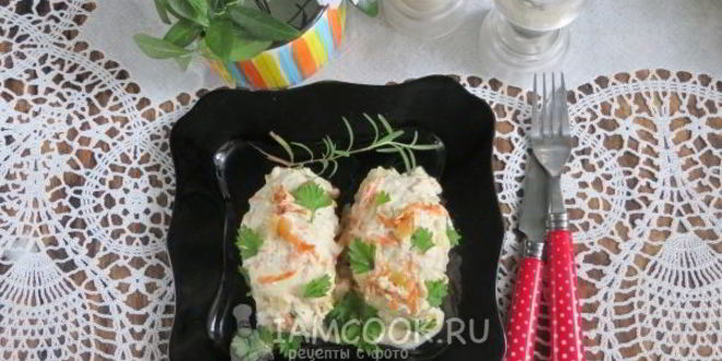 Рецепт ленивые голубцы в сметанном соусе в духовке