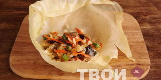 Рецепт постные голубцы с грибами