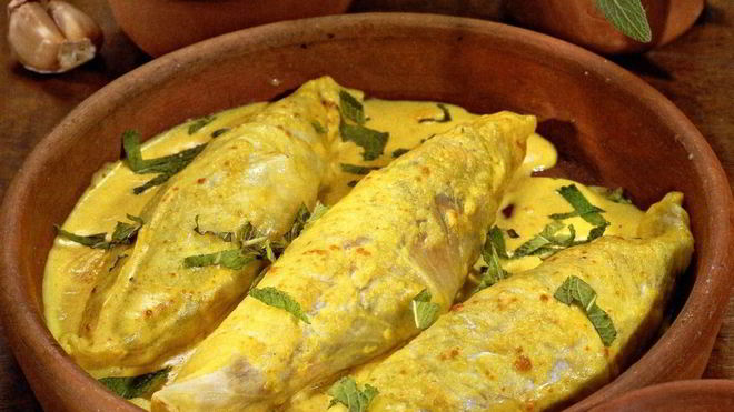 Рецепт Вегетарианские голубцы с карри