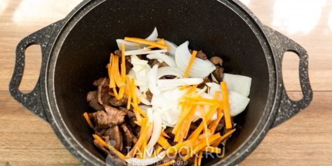 Рецепт гречневая лапша с говядиной и овощами