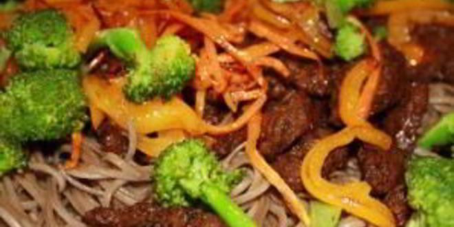 Рецепт гречневая лапша с говядиной