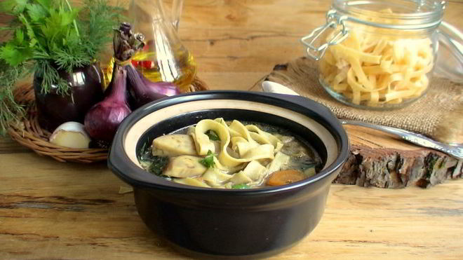 Рецепт Грибная лапша Джинга