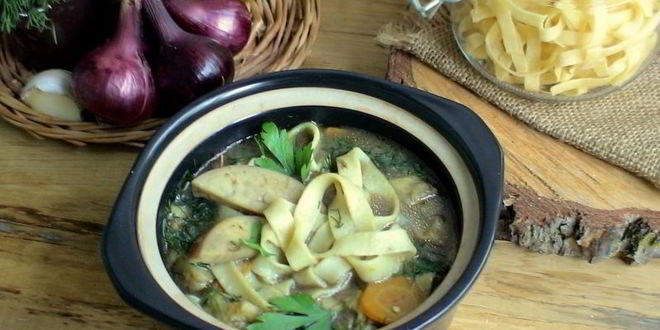 Рецепт грибная лапша джинга