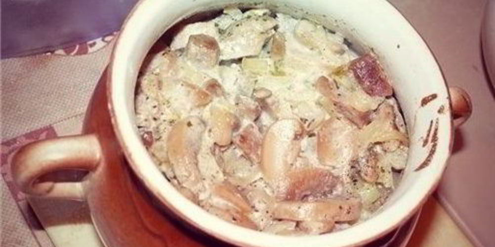 Как приготовить белые грибы в горшочке