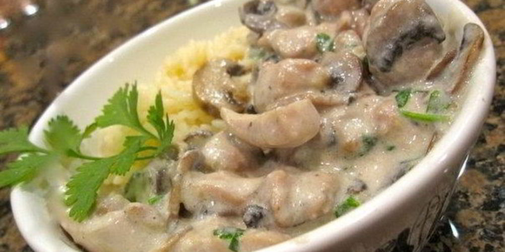 Рецепт белые грибы в сметане с картофелем