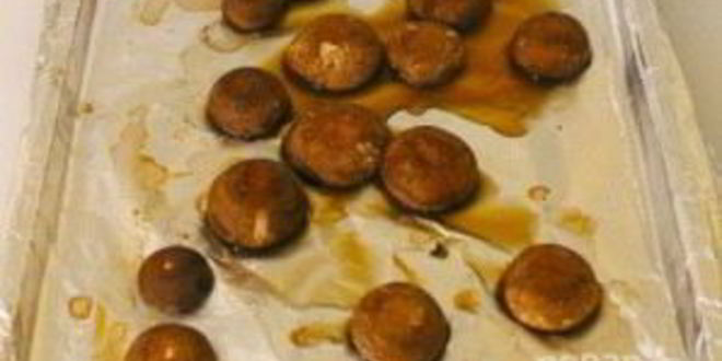 Рецепт фаршированные грибы с оливками и орехами