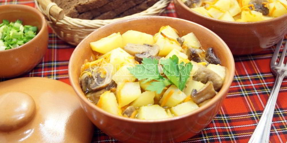 Как приготовить горшочки с грибами в духовке