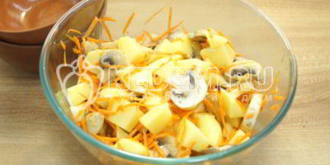 Рецепт горшочки с грибами в духовке