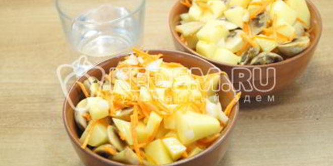 Рецепт горшочки с грибами в духовке