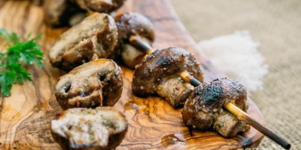 Рецепт шампиньоны на мангале