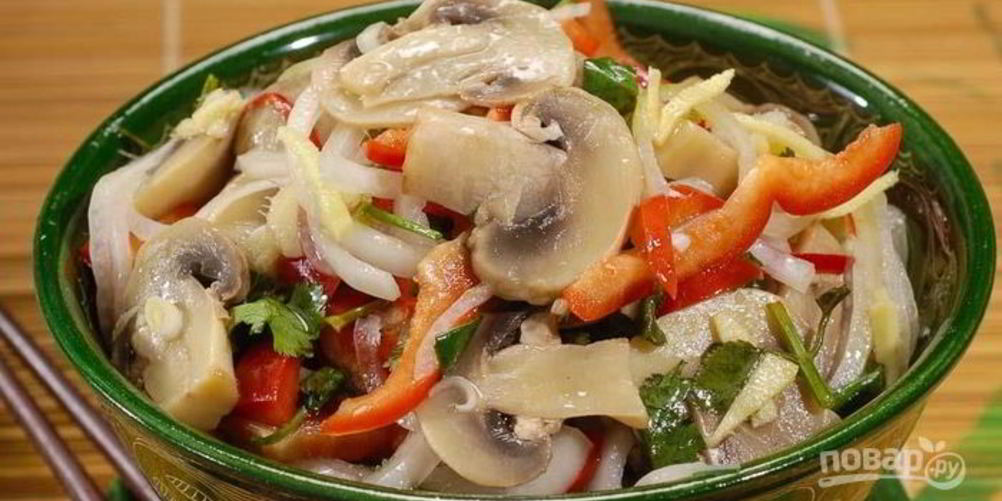 Рецепт жареные белые грибы с луком