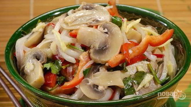 Рецепт Грибы по-корейски