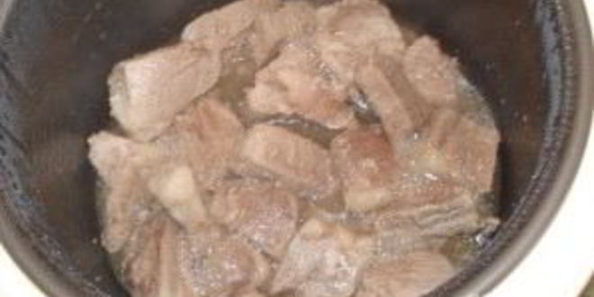 Рецепт грибы со свининой в мультиварке