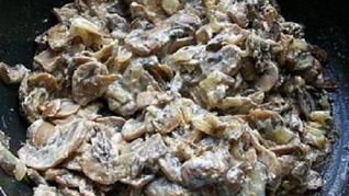 Рецепт Грибы в сметане