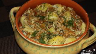 Рецепт Лисички жареные со сметаной