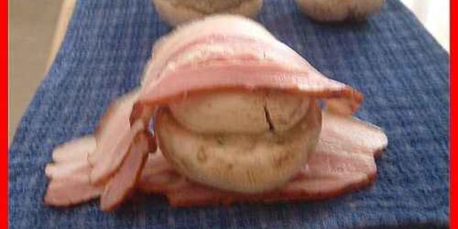 Рецепт шампиньоны фаршированные с беконом