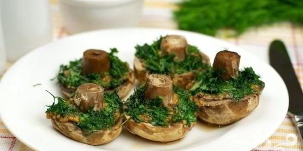 Рецепт запеченные шампиньоны