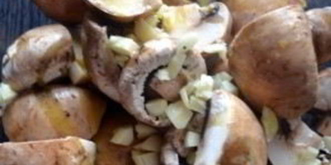 Рецепт шампиньоны, запеченные в духовке