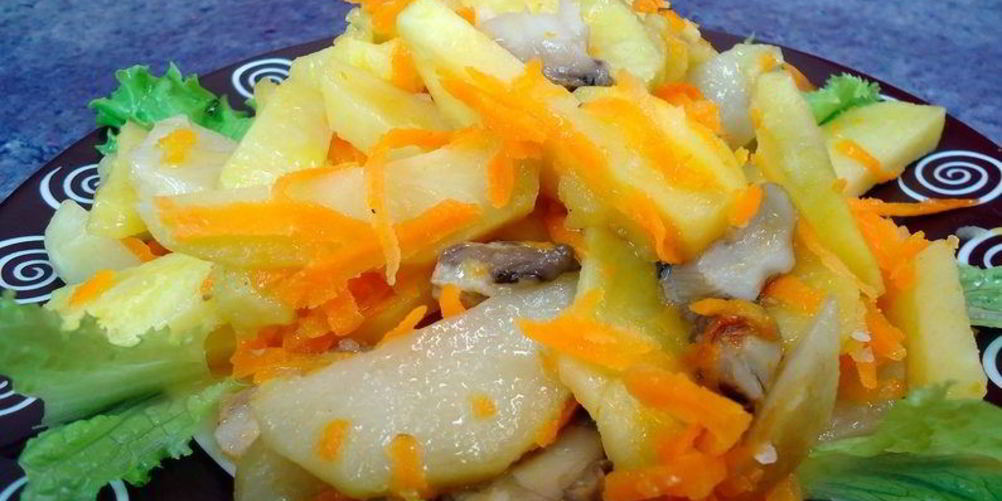 Как приготовить вешенки, тушенные с картошкой