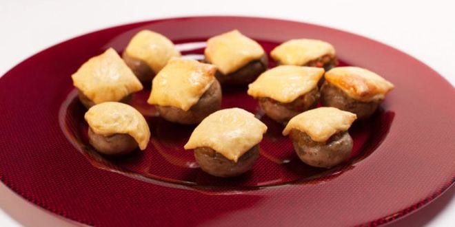 Рецепт запеченные шампиньоны с овощной икрой