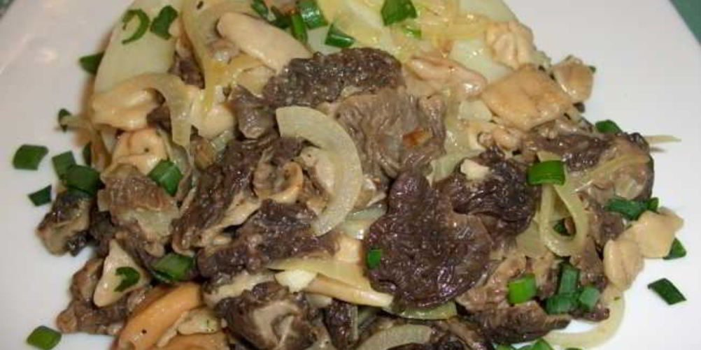 Как приготовить запеченные сморчки