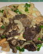 Запеченные сморчки