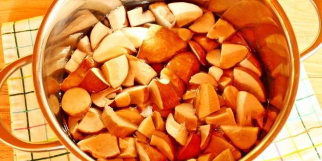 Рецепт жареные белые грибы с луком