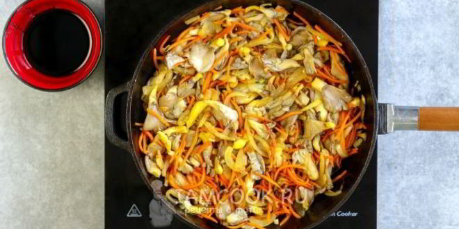 Рецепт жареные вешенки