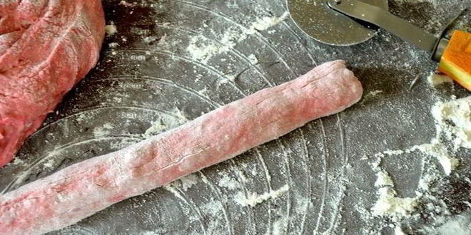 Рецепт итальянские ньокки со свеклой