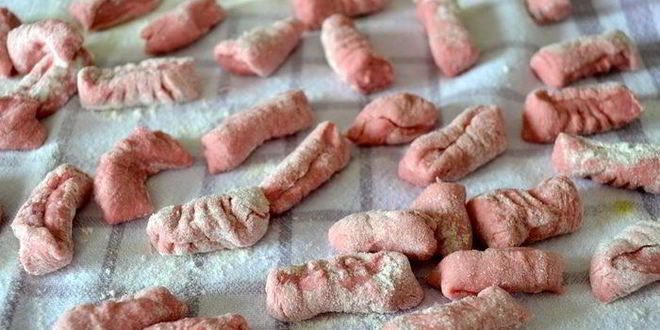 Рецепт итальянские ньокки со свеклой