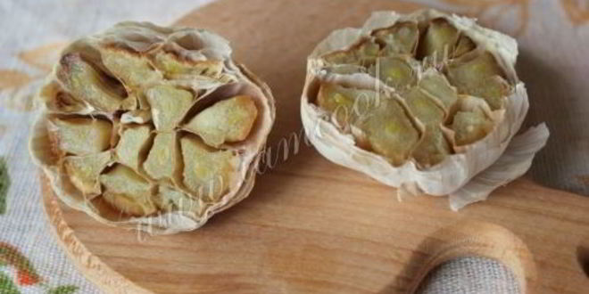 Рецепт картофельное пюре с печеным чесноком