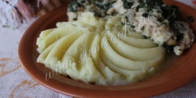 Рецепт картофельное пюре с печеным чесноком