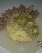 Картофельное пюре с травами и чесноком